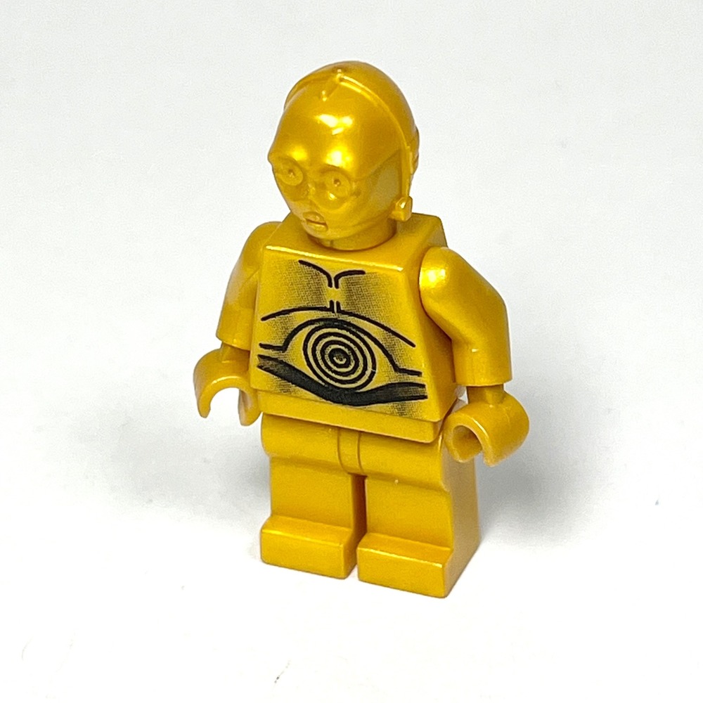 LEGO Star Wars C-3PO Minifigure sw0161a Pearl Gold Droid Original Trilogy Fig